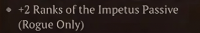 Bonus pour les compétences passives +2 rank passif