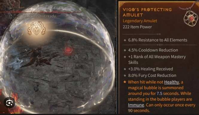 obtenir des légendaires dans Diablo 4 amulette de vigo