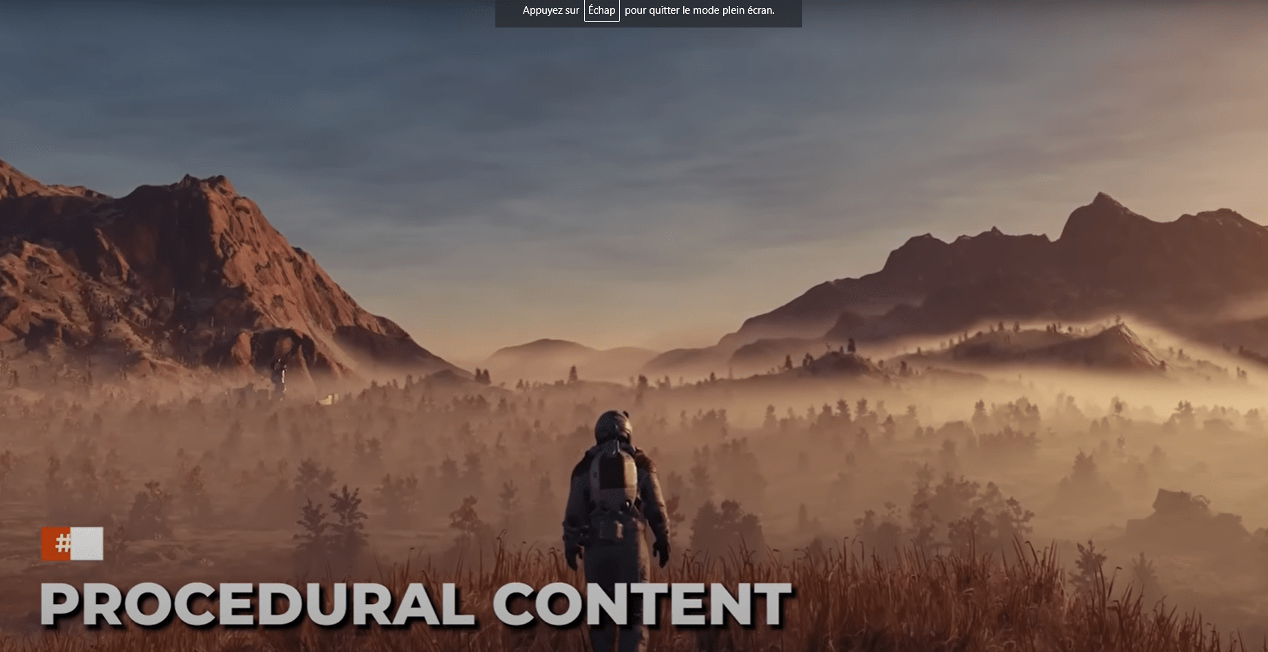 Starfield contenue procedural