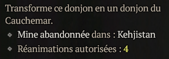nombre de mort les donjons de cauchemar
