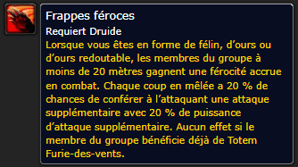 Position Runes Druides : RUNE DE FRAPPES FEROCE (Plastron)