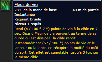 Position Runes Druides : RUNE DE FLEUR DE VIE (Jambière)