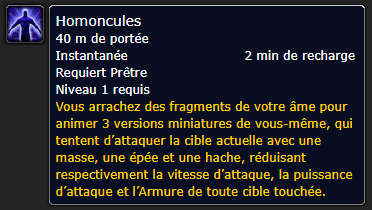 Position Runes Prêtre D'HOMONCULES - JAMBES