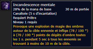 Position Runes Prêtre D'INCANDESCENCE MENTALE - GANTS