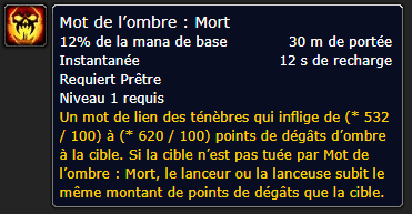 Position Runes Prêtre DE MOT DE L'OMBRE : MORT - GANTS
