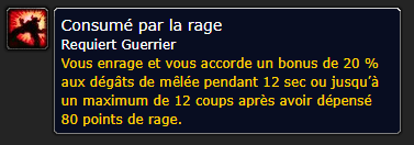 Position Runes Guerrier CONSUMÉE PAR LA RAGE - JAMBES