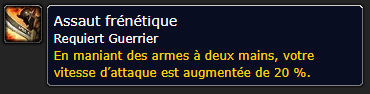 Position Runes Guerrier D'ASSAUT FRÉNÉTIQUE - JAMBES