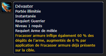 Position Runes Guerrier DE DÉVASTATION - GANTS