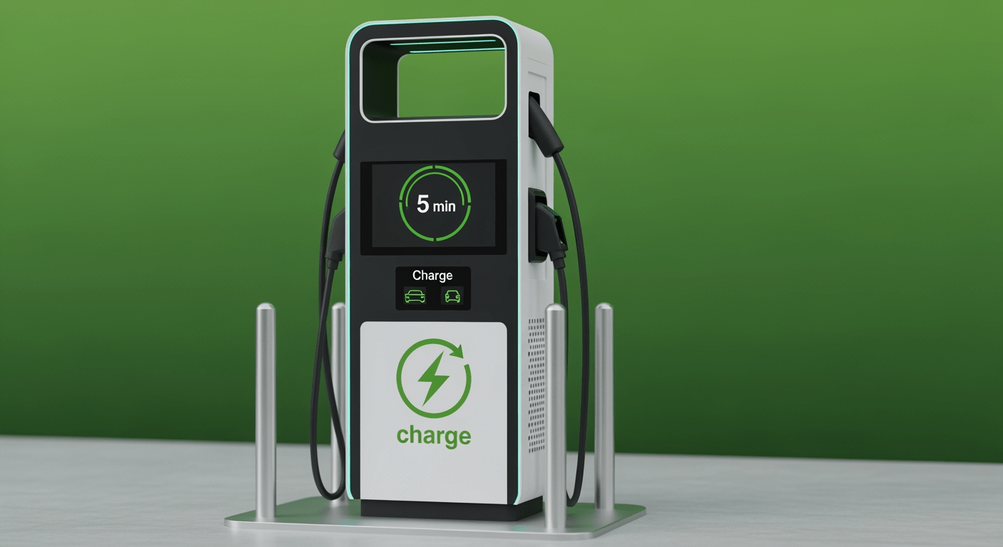 station de charge rapide véhicule électrique