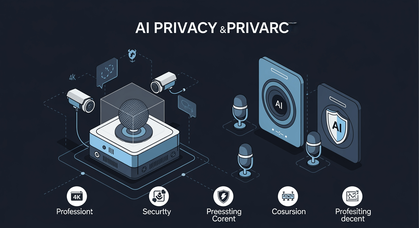 Appareil IA avec caméras et microphones, préoccupations de sécurité