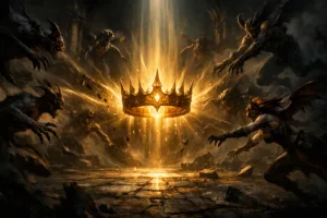 Couronne du Tueur de Dieux Diablo 4 Saison 12 : le casque universel du speed farming