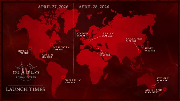 Lord of Hatred global launch schedule