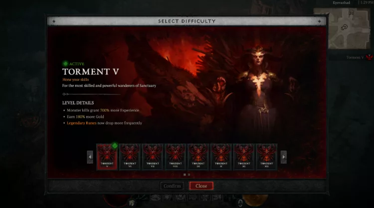 Level cap increase to 70 and Torment tier expansion