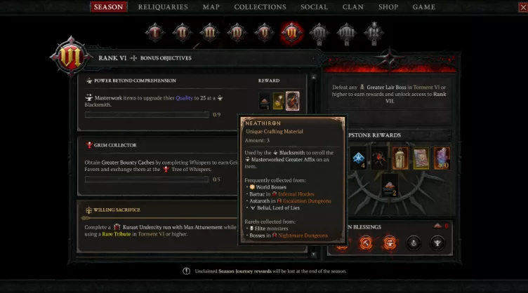 Season Blessings and Smoldering Ashes overview