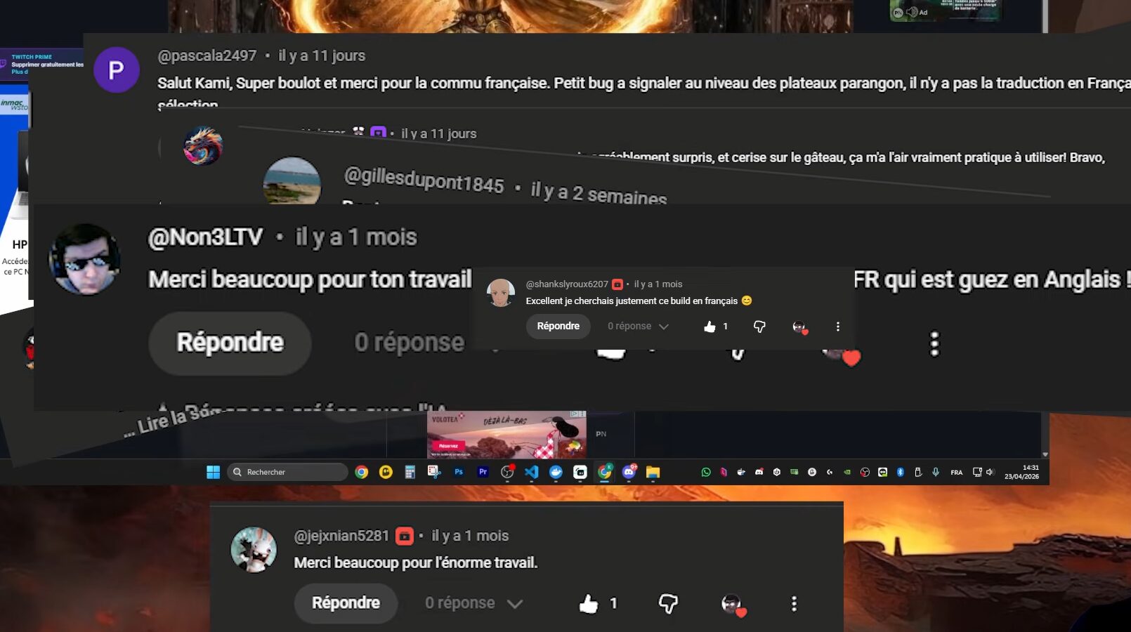 Retours positifs de la communauté - roadmap kami-labs.fr