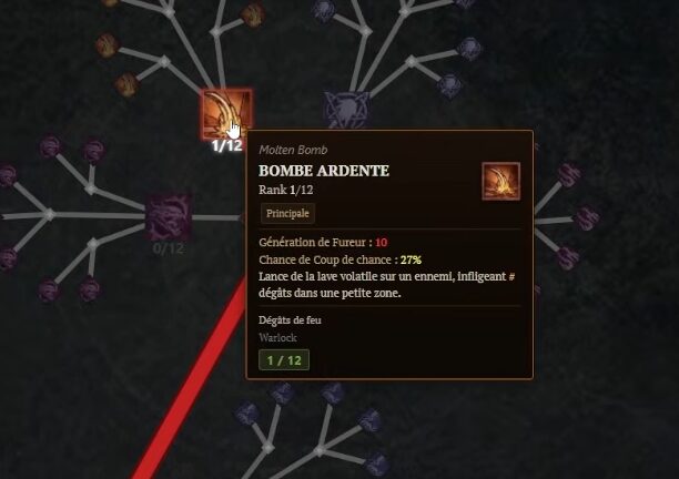 Exemple de la nouvelle structure de l'arbre de talents Diablo 4