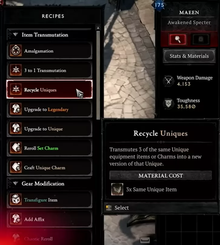 Recycle Uniques : transformer 3 copies du même objet unique en une version re-rollée