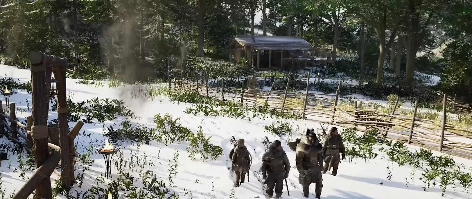 Un village enneigé qui rappelle d'autres grands RPG