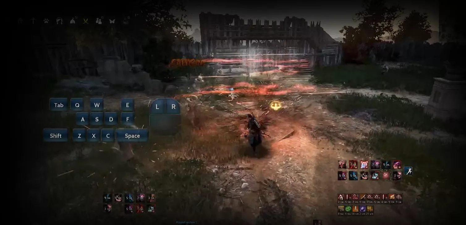 Les commandes de combat rappellent vaguement celles de BDO