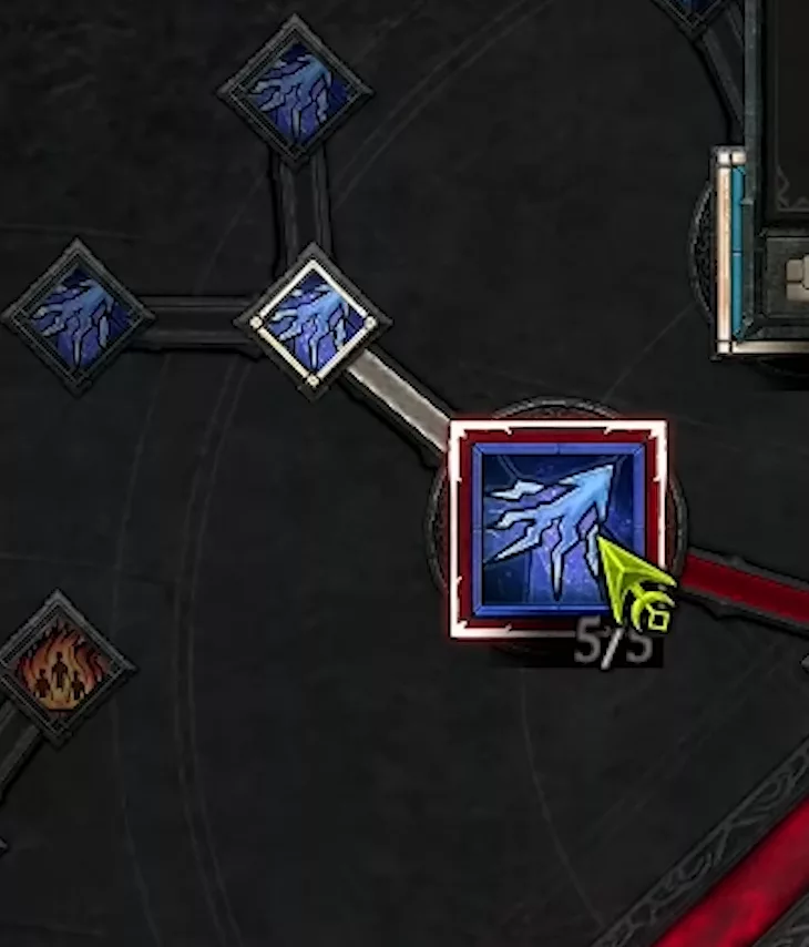 Old talents with 5 points per skill