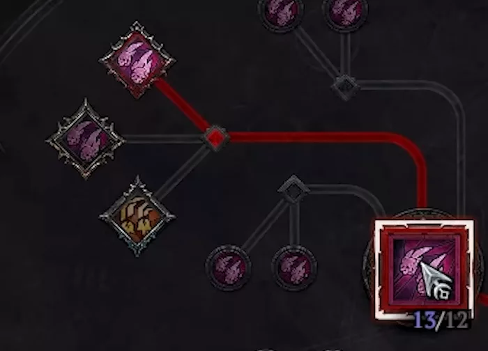 New spell sections in the tree