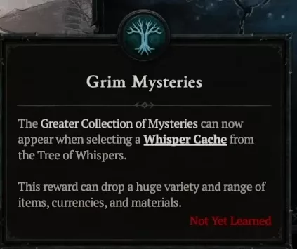 Grim Mysteries perk