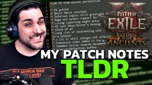 Patch notes minion PoE2 : ce qui change pour les invocateurs