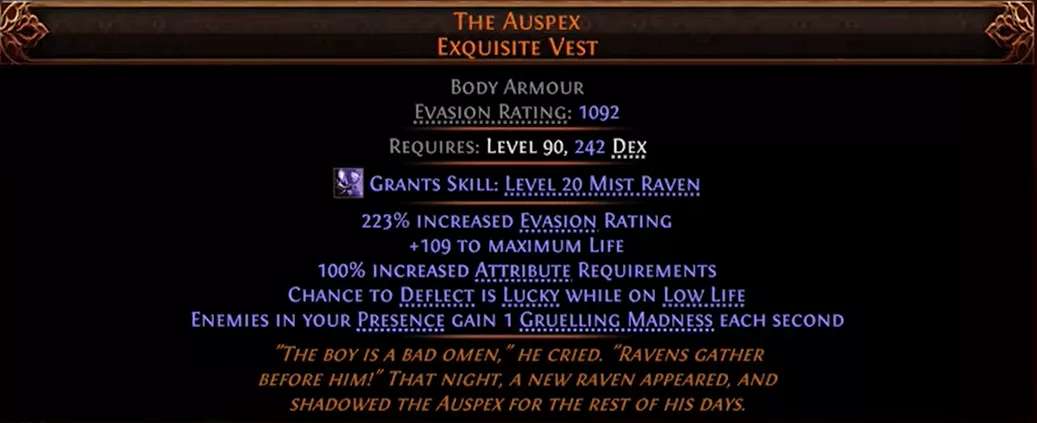 L'Auspex Exquisite Vest plastron unique PoE 2