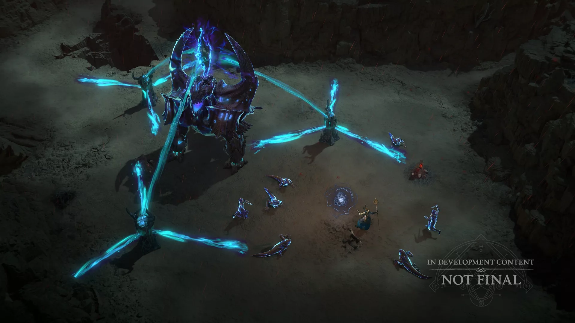 A colossal Realmwalker summoned in Sanctuary, Diablo 4 Season 14