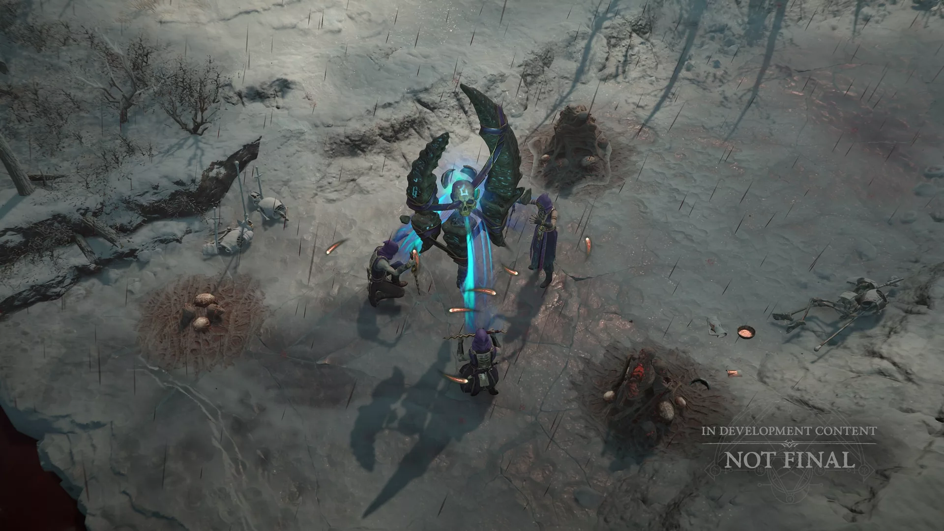 Une rupture de Pandémonium déchirant le ciel de Sanctuaire dans Diablo 4