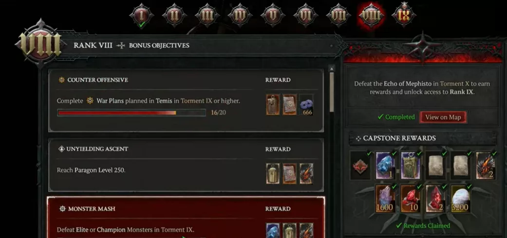 The Echo of Mephisto offers an additional chance to drop a mythic item
