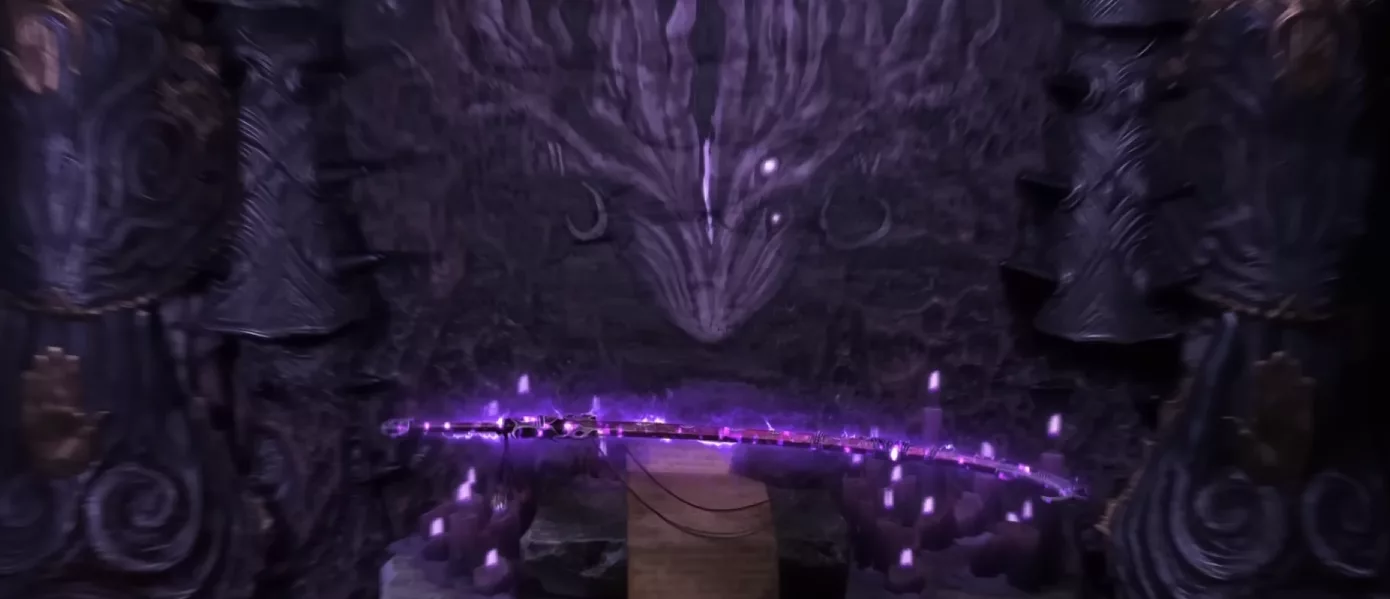 Breach-charged sword in the PoE 2 patch 0.5 Breach teaser, strong hint at the new weapon type