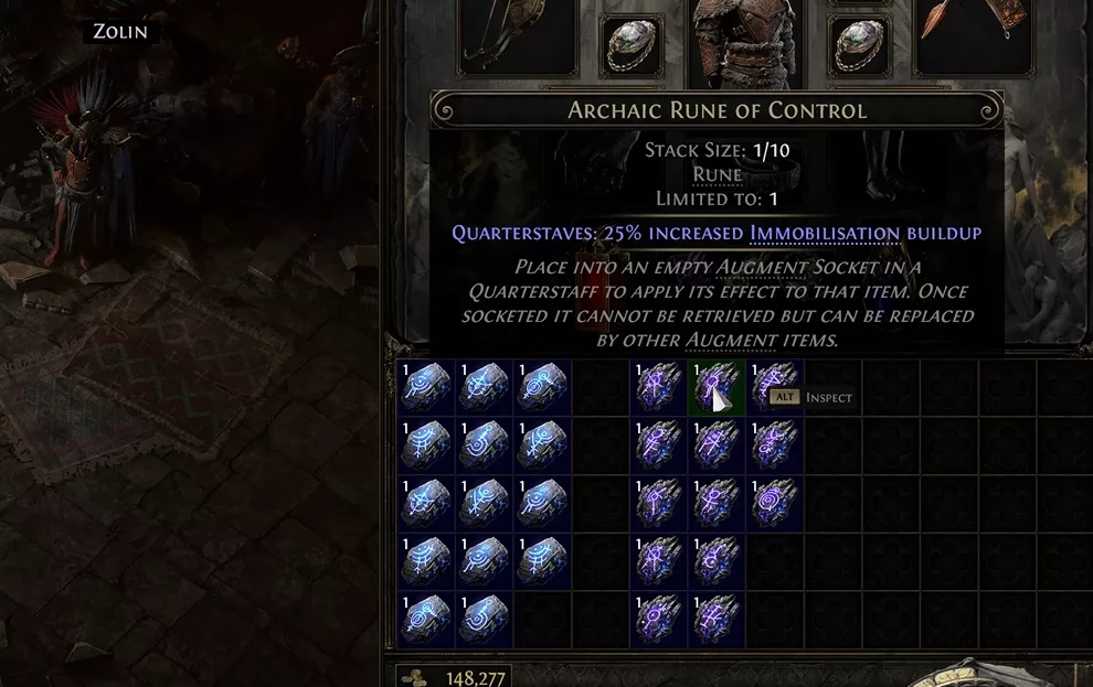 Overview of the new crafting currencies: 100+ runes available
