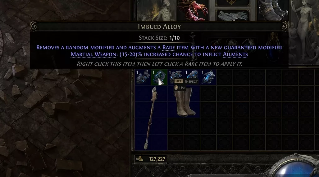 Alloys: new currency type combining ordinary metals and Verisium for unique modifiers