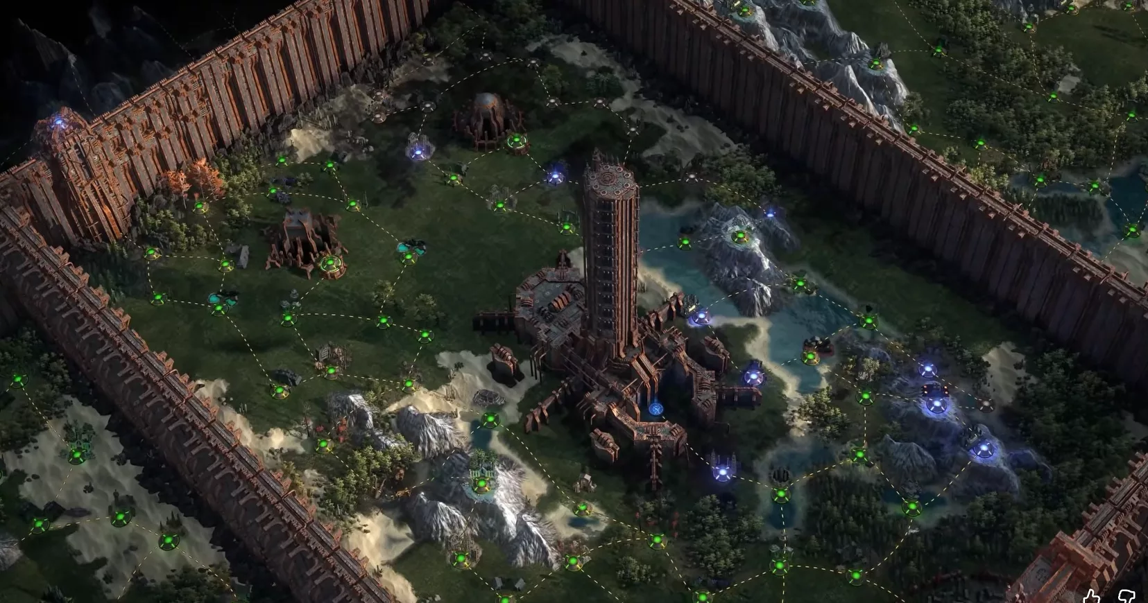 Rewards: fortress section activation and automatic map completion