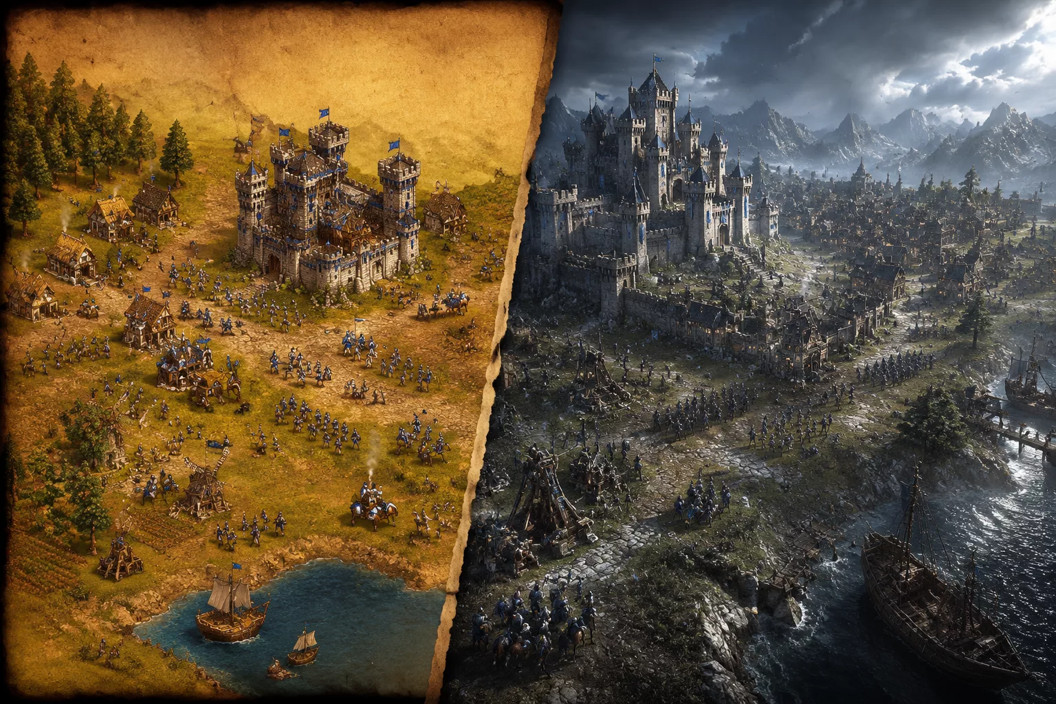 Comparaison visuelle entre la version classique de Warcraft III et le remaster Reforged