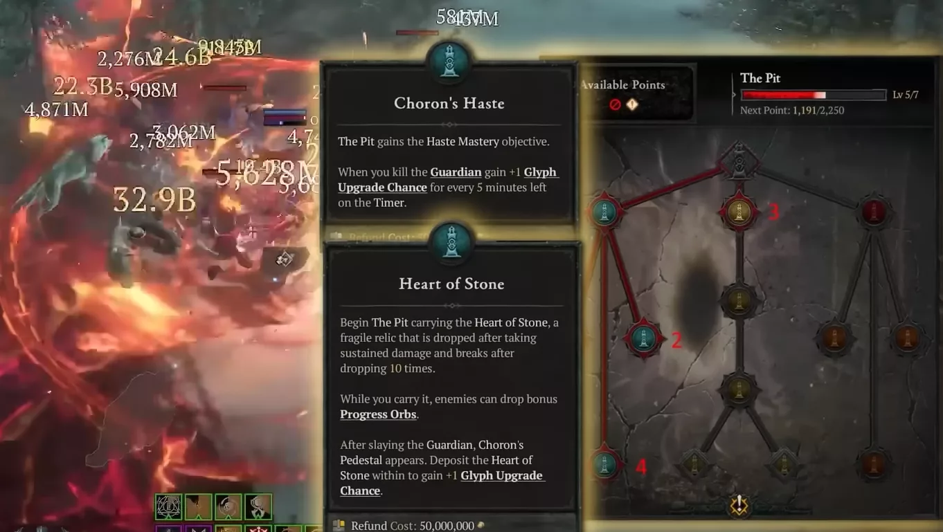 Configuration de l'arbre de la Fosse - War Plan Diablo 4
