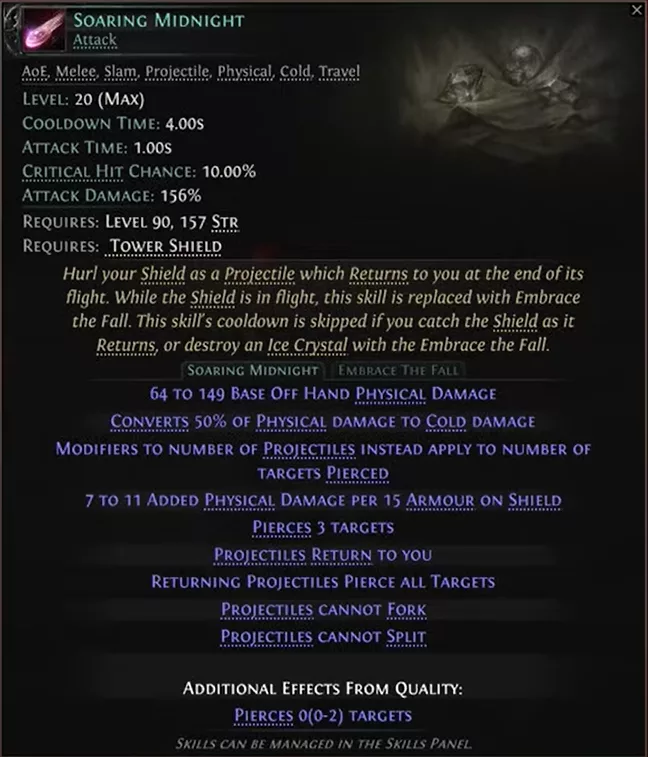 Soaring Midnight, shield mechanic — Path of Exile 2