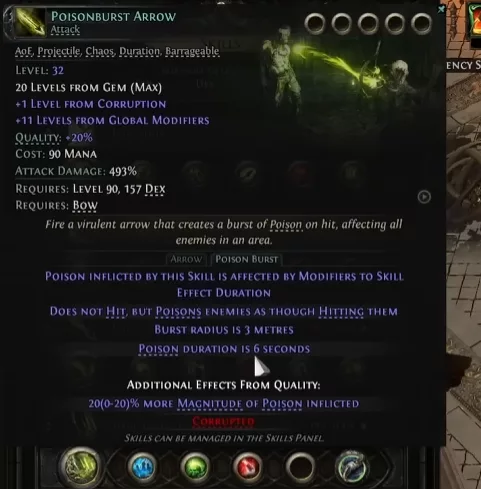 Poisonburst Arrow 3 secondes