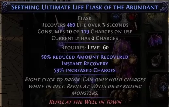 Seething Ultimate Life Flask