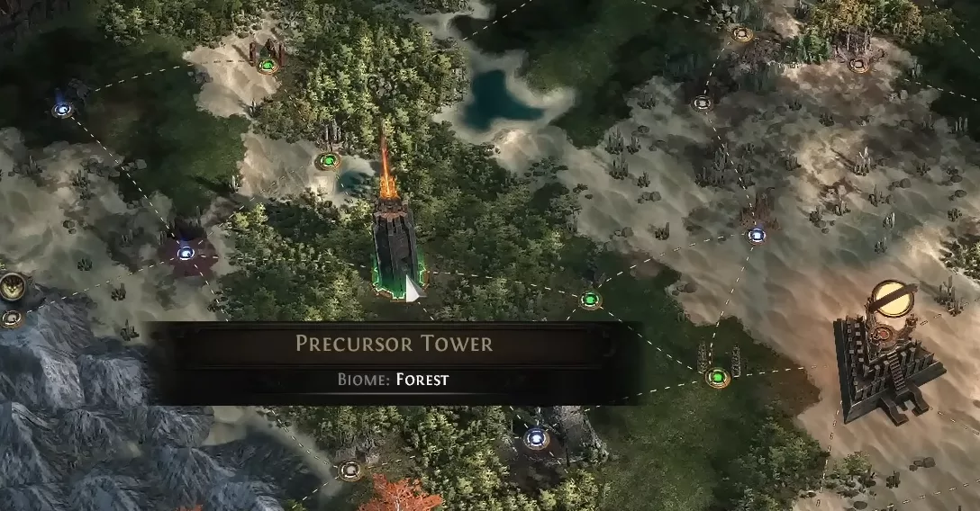 Tour précurseur biome Forêt