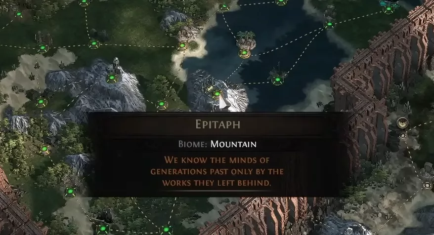 Carte Epitaph biome Montagne