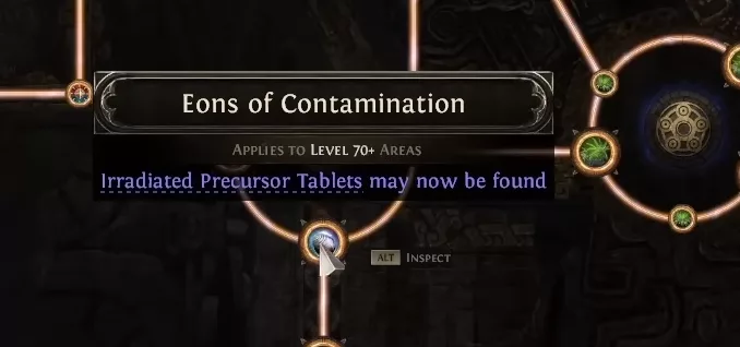 Nœud Eons of Contamination, tablettes