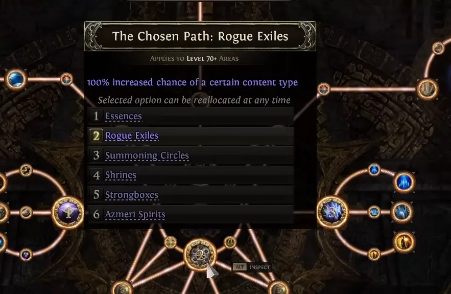 Nœud The Chosen Path de l'Atlas