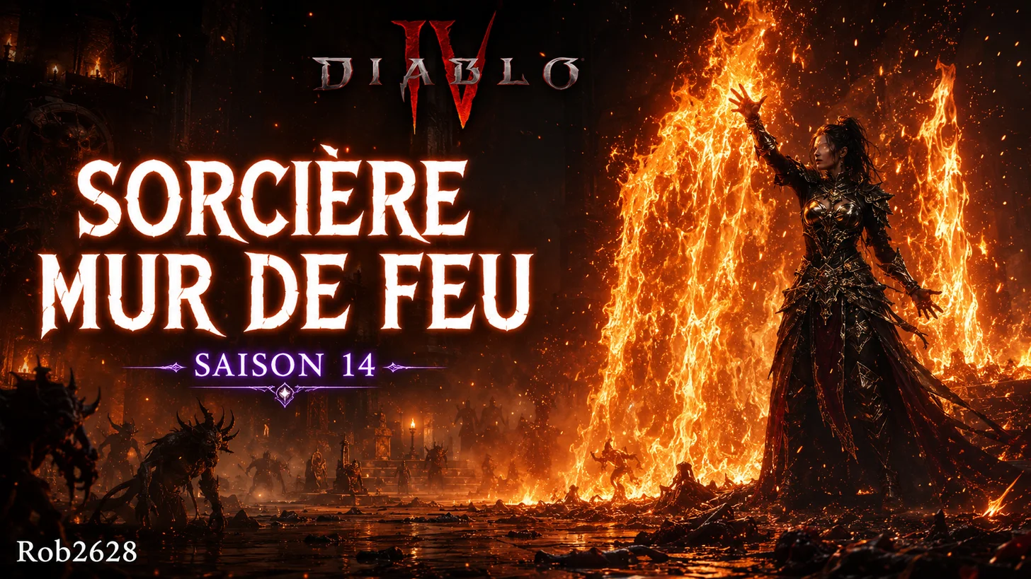 Build Sorcière Mur de feu Saison 14 Diablo 4
