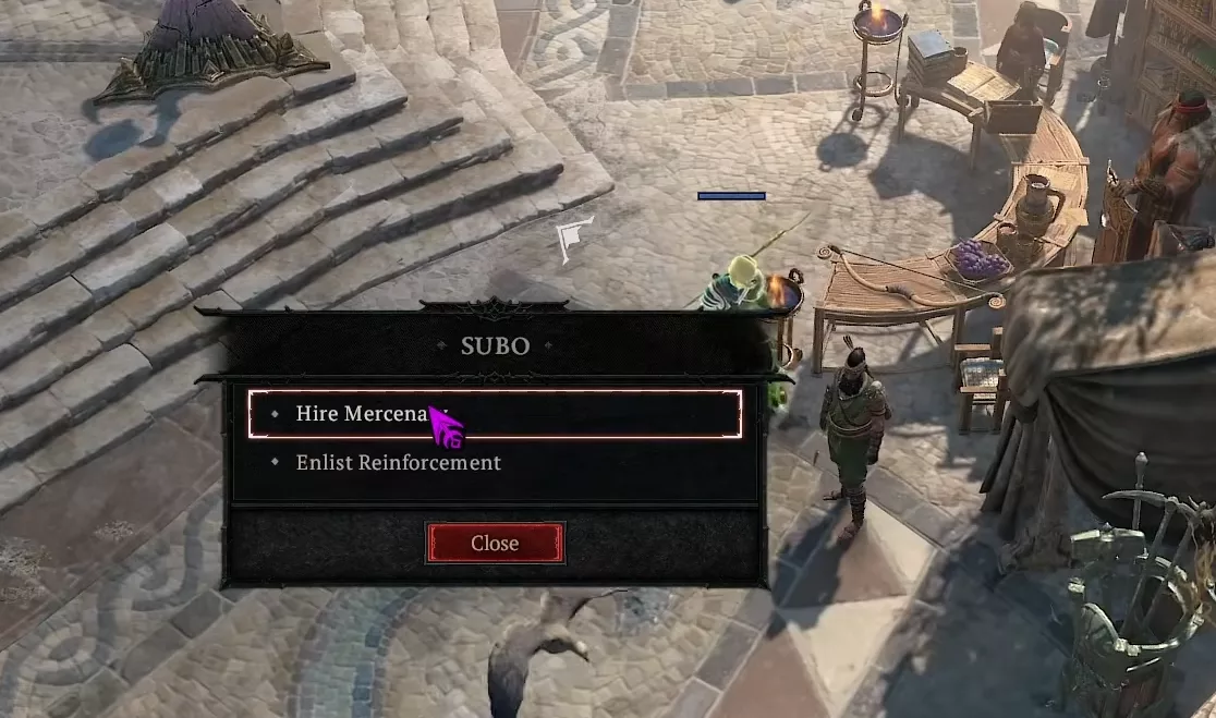 Sélection des mercenaires Subha et Outkin