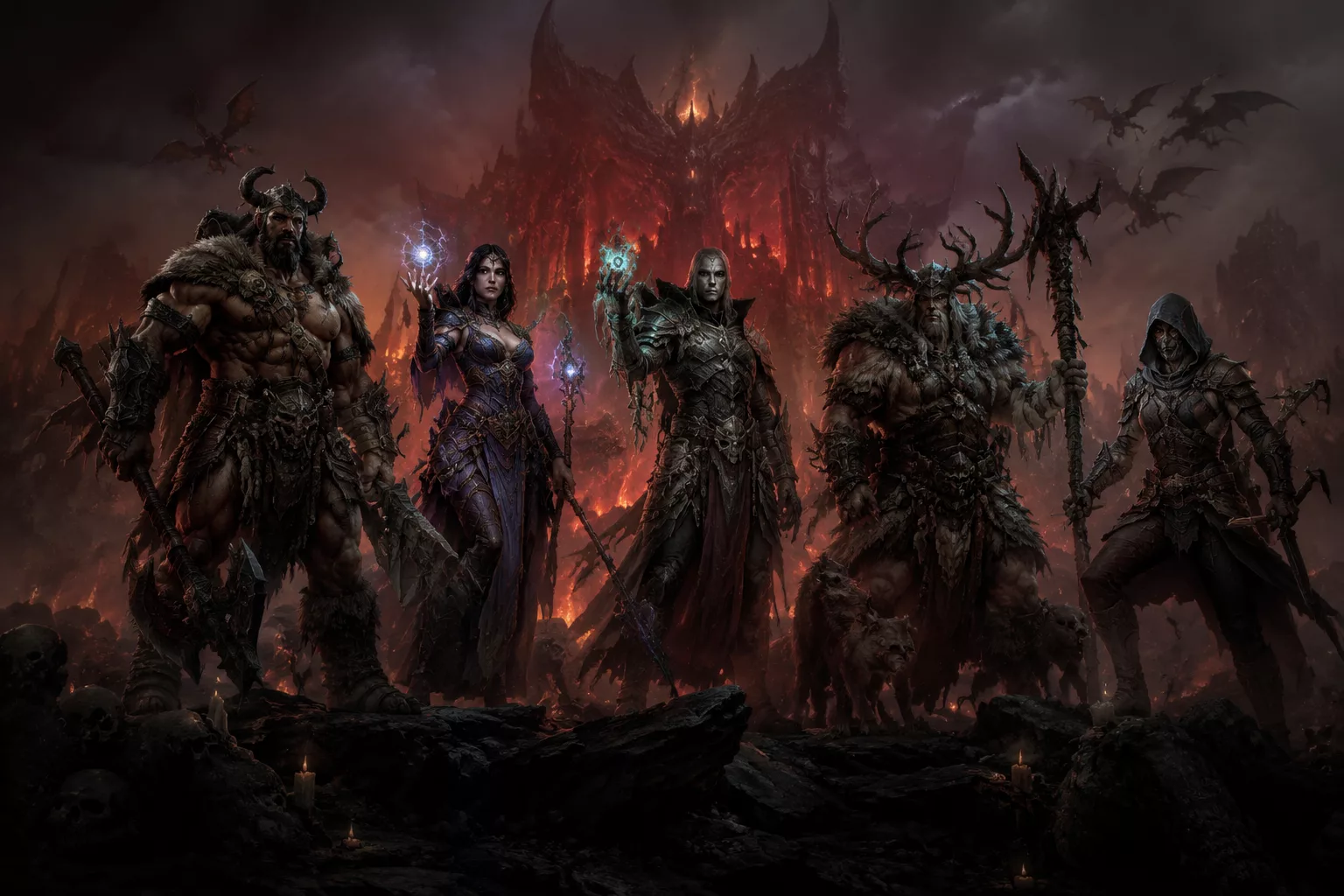 Les huit classes jouables de Diablo 4 Saison 14