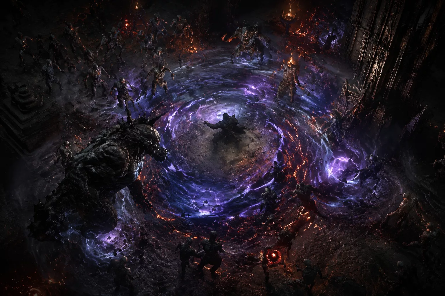 Path of Exile 2, endgame combat during Return of the Ancients