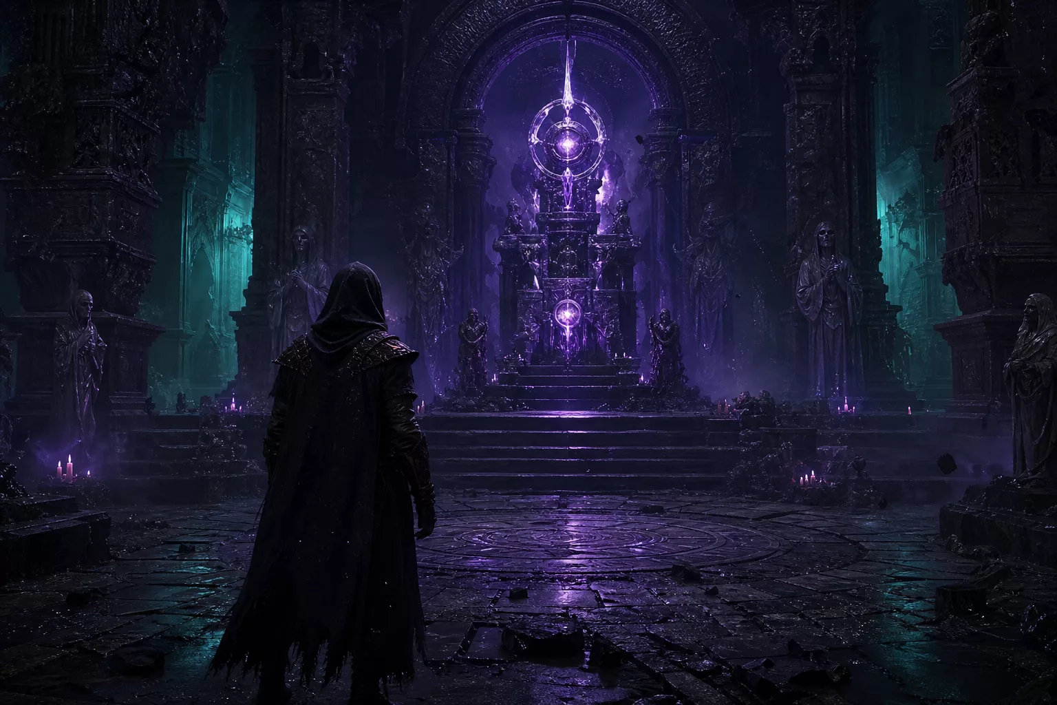 Secret arcane altar hidden deep within a fortress in Path of Exile 2