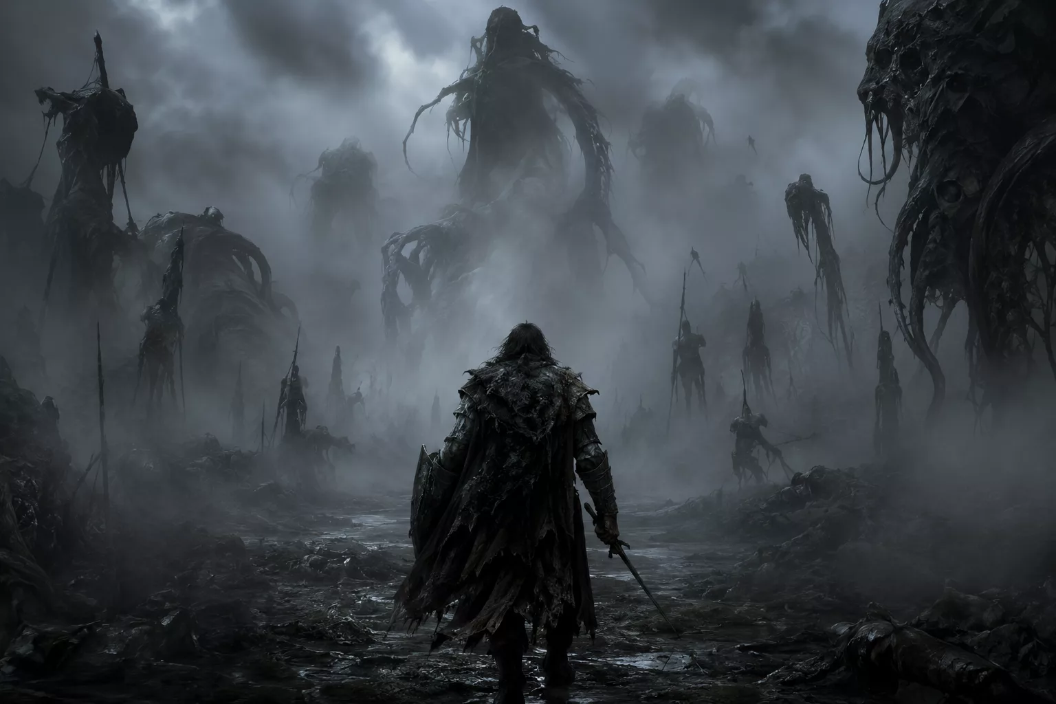 Brouillard du Délire envahissant une zone de Path of Exile 2